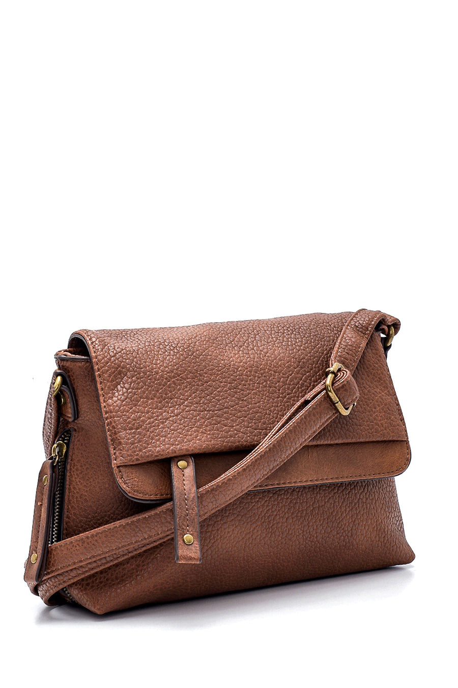 Women's Camel Long Strap Crossbody Bag