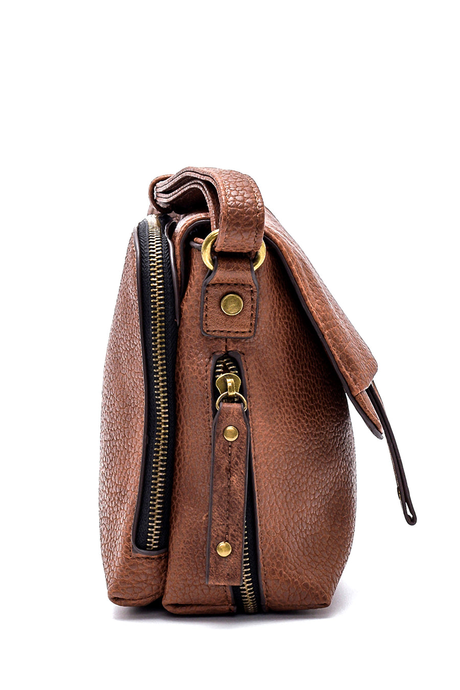 Women's Camel Long Strap Crossbody Bag