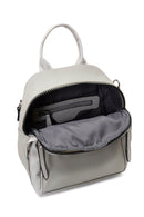 Woman Grey Long Strap Backpack | Derimod