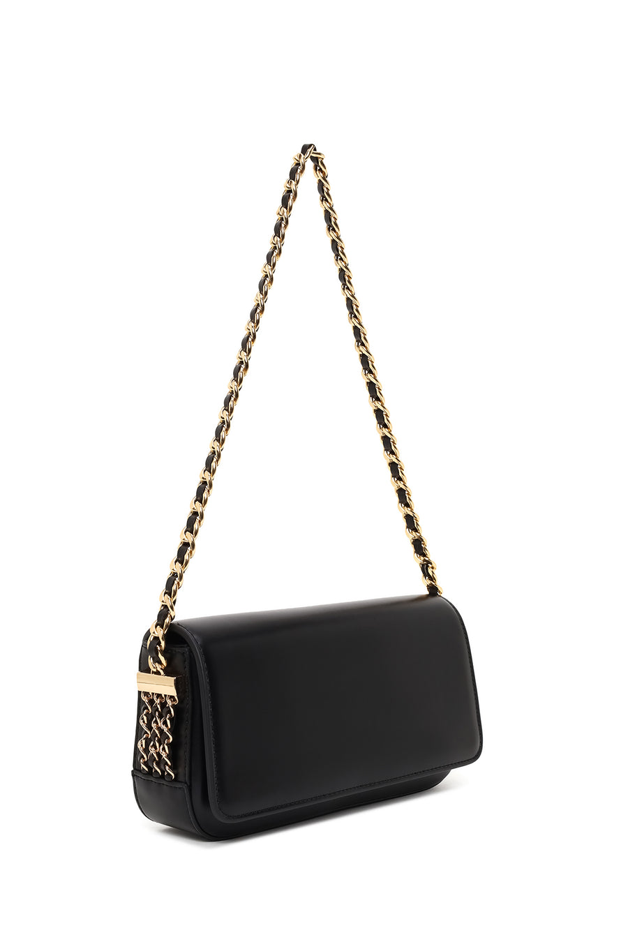 Women's Black Chain Strap Shoulder Bag