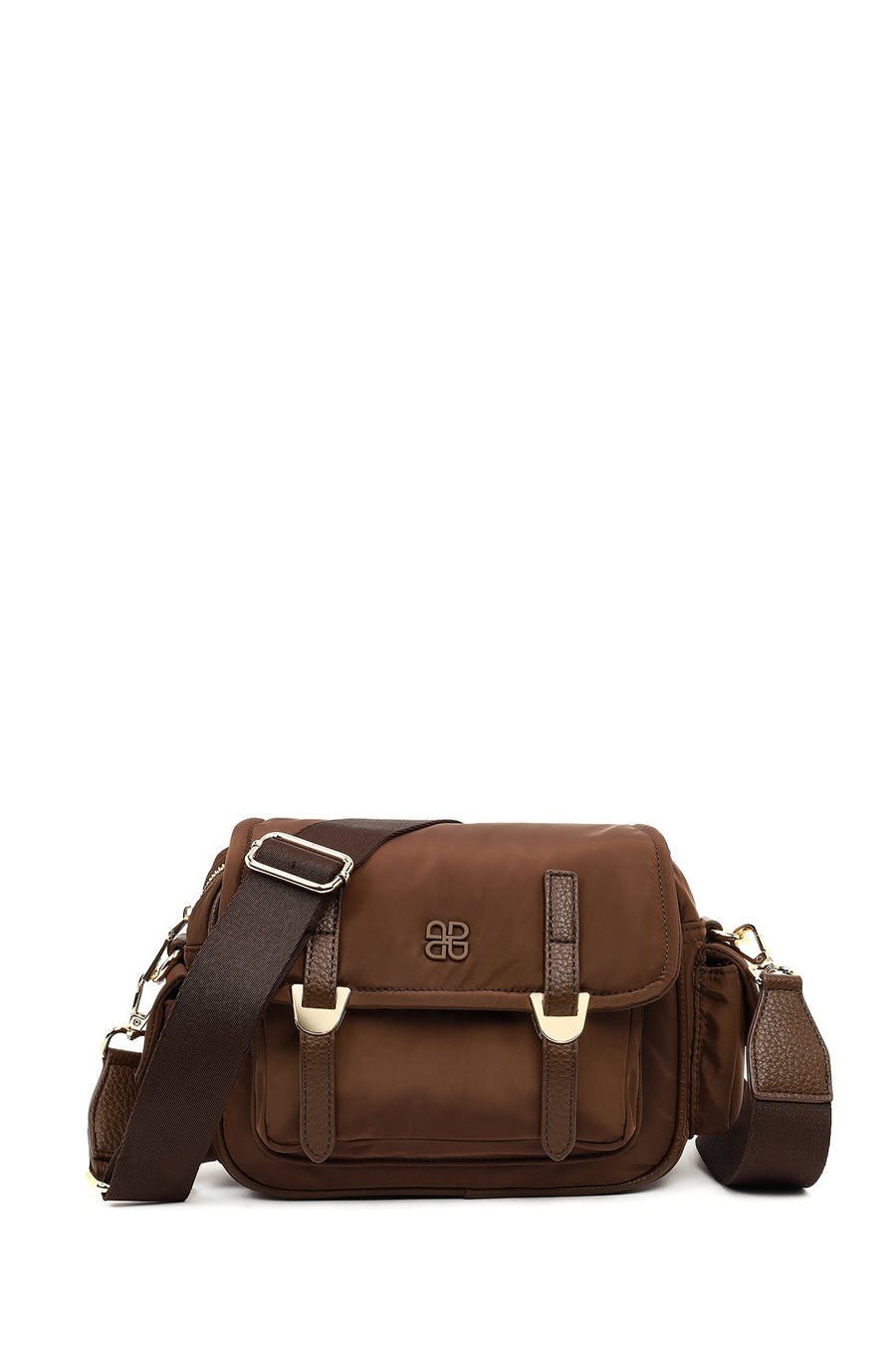 Women's Brown Fabric Crossbody Bag 26PBD24526F | Derimod