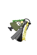 Kadın Siyah Kumaş Charmlı Sırt Çantası | Derimod