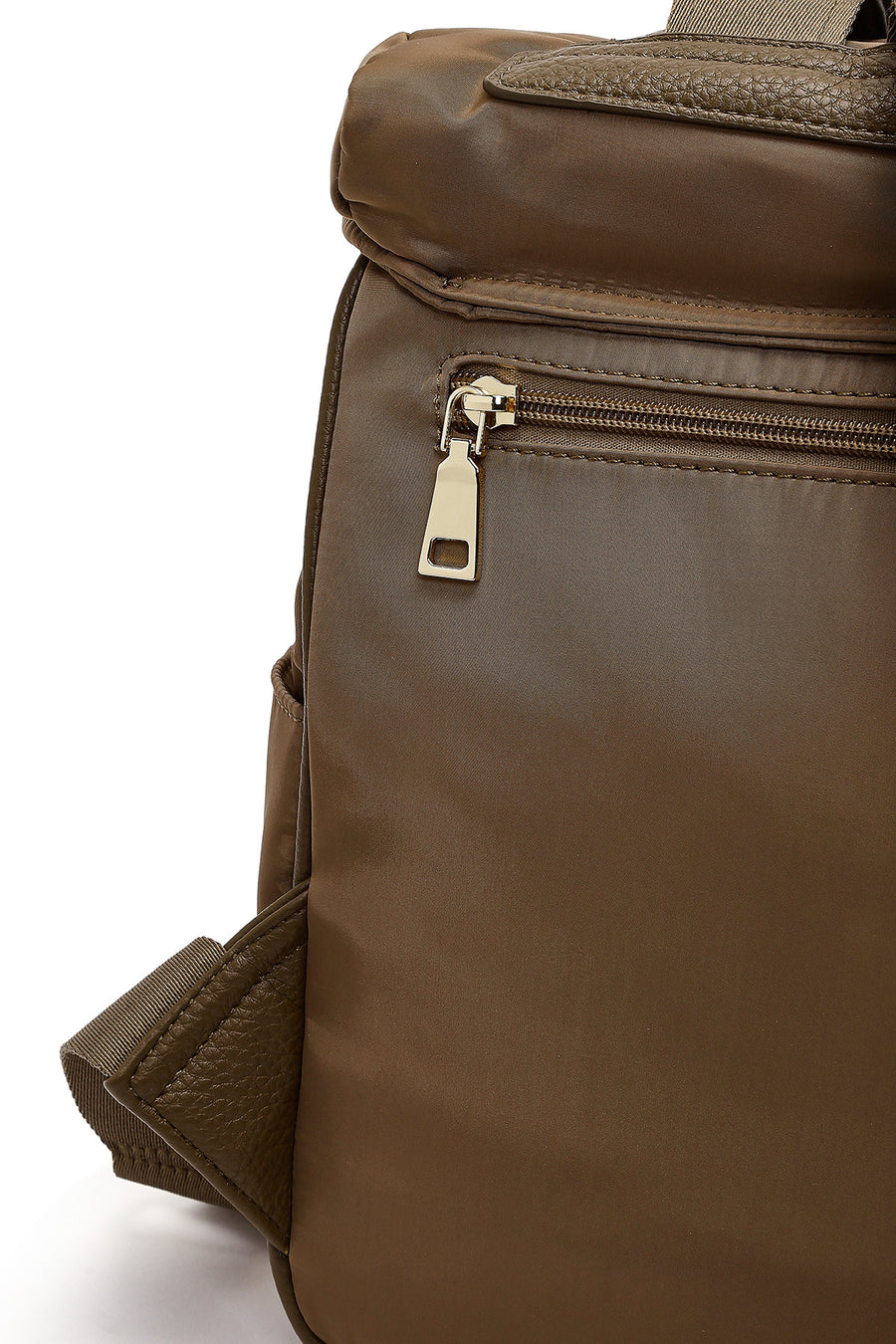 Women's Mink Fabric Charm Backpack