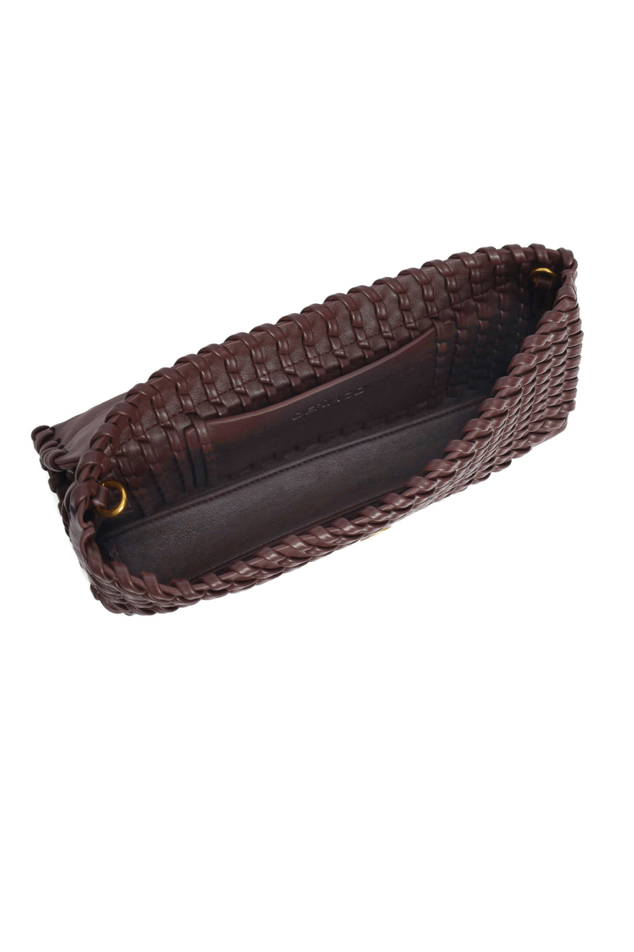 Women's Brown Knitted Shoulder Bag
