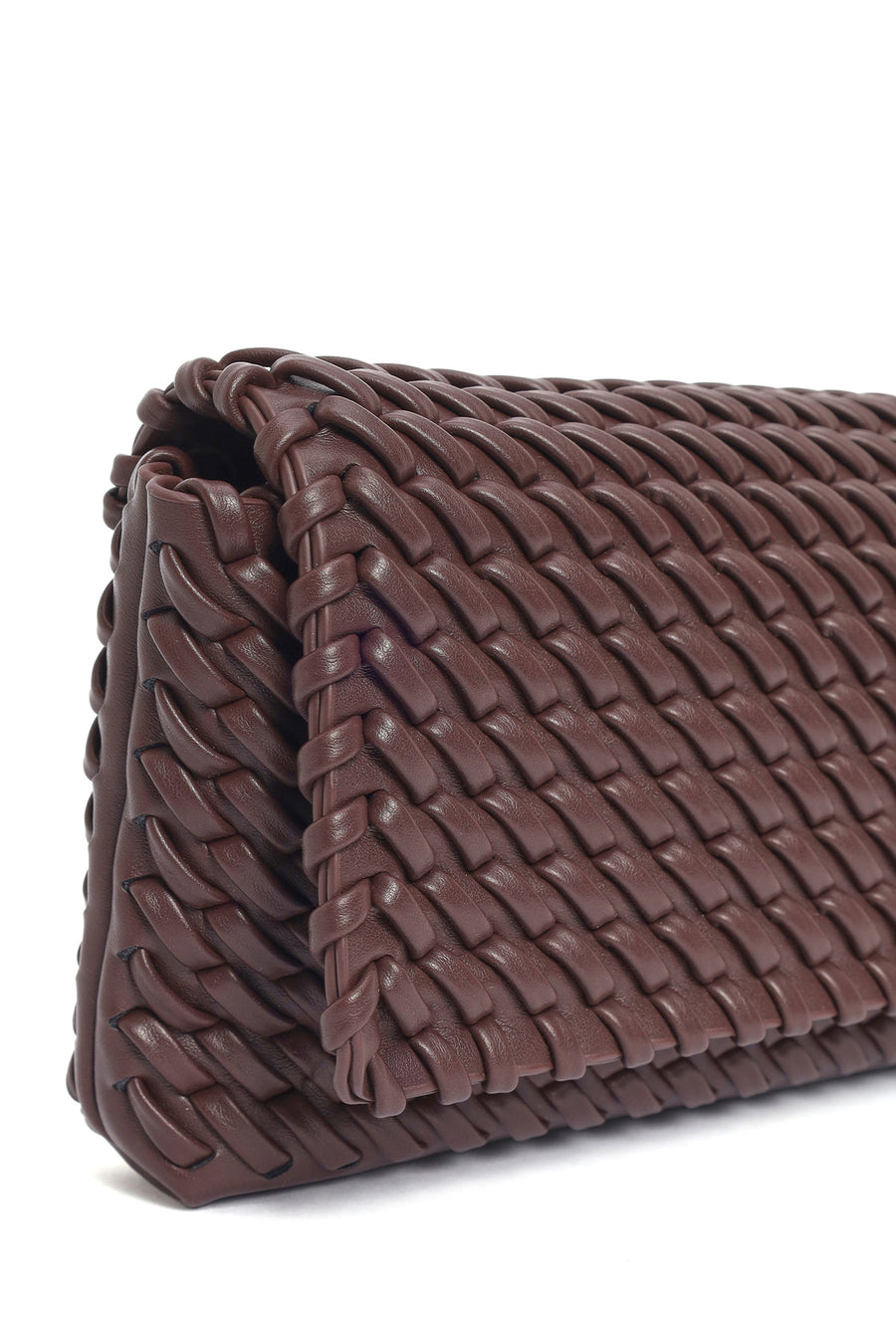 Women's Brown Knitted Shoulder Bag