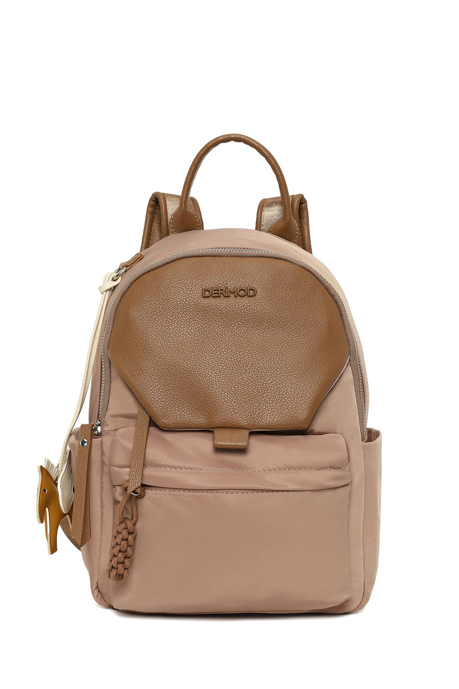 Women's Beige Fabric Backpack 26PBD24756F | Derimod