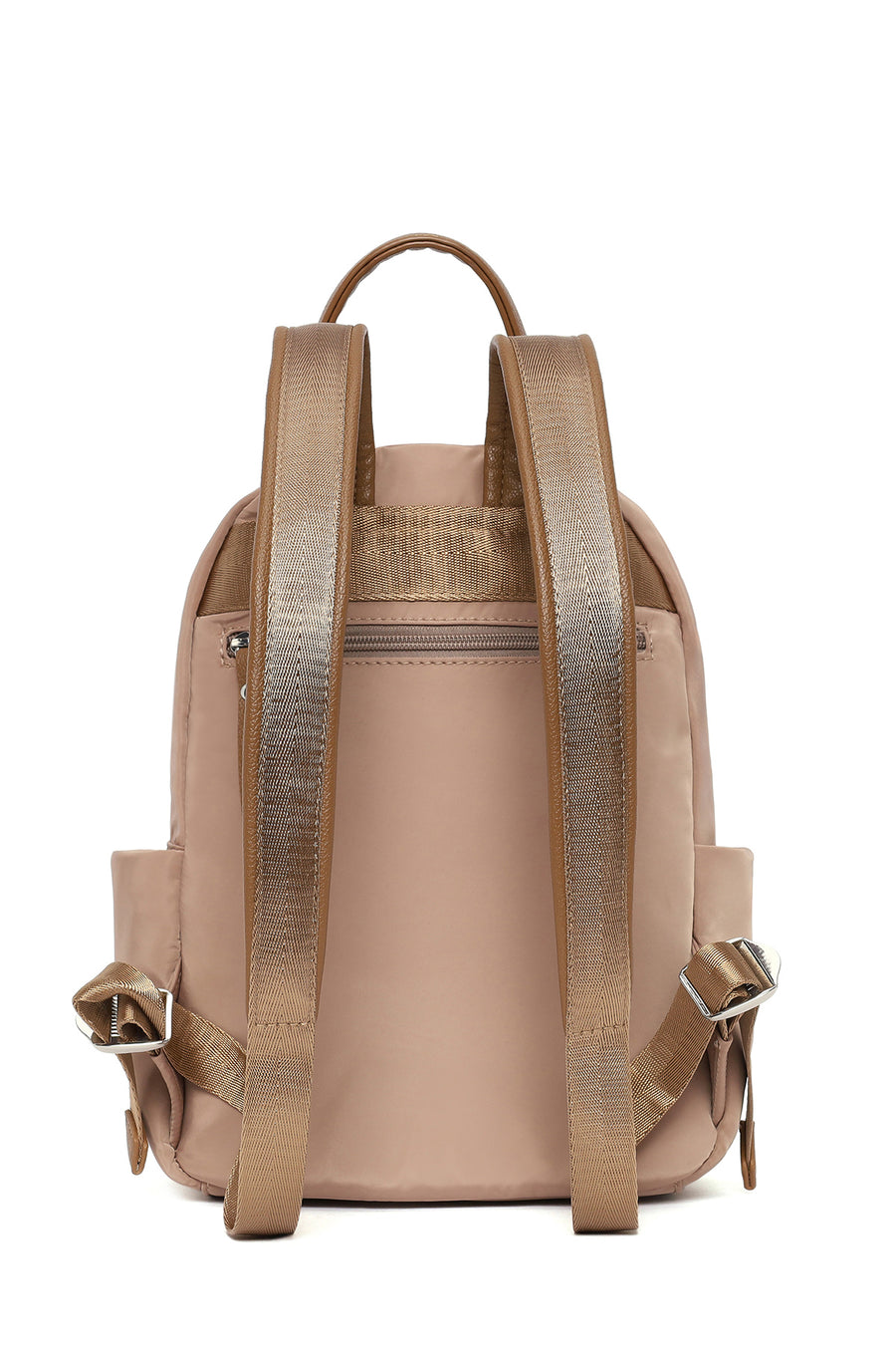 Women's Beige Fabric Backpack