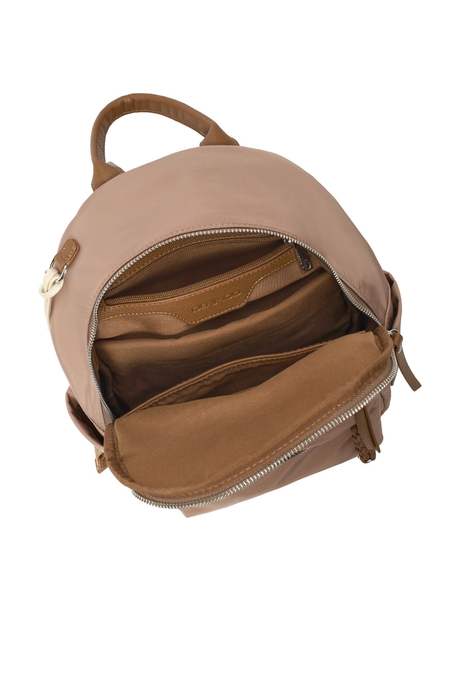 Women's Beige Fabric Backpack