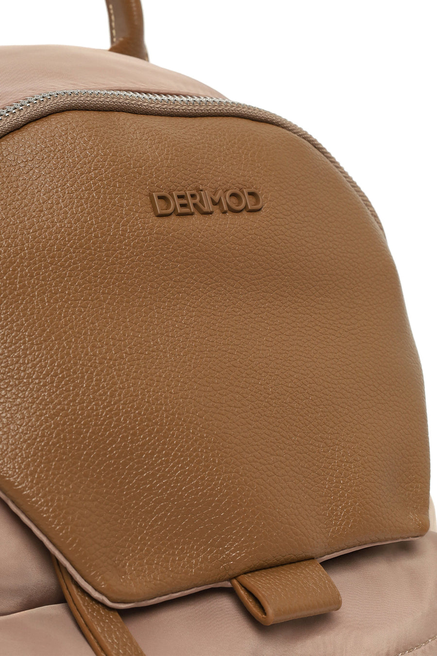 Women's Beige Fabric Backpack