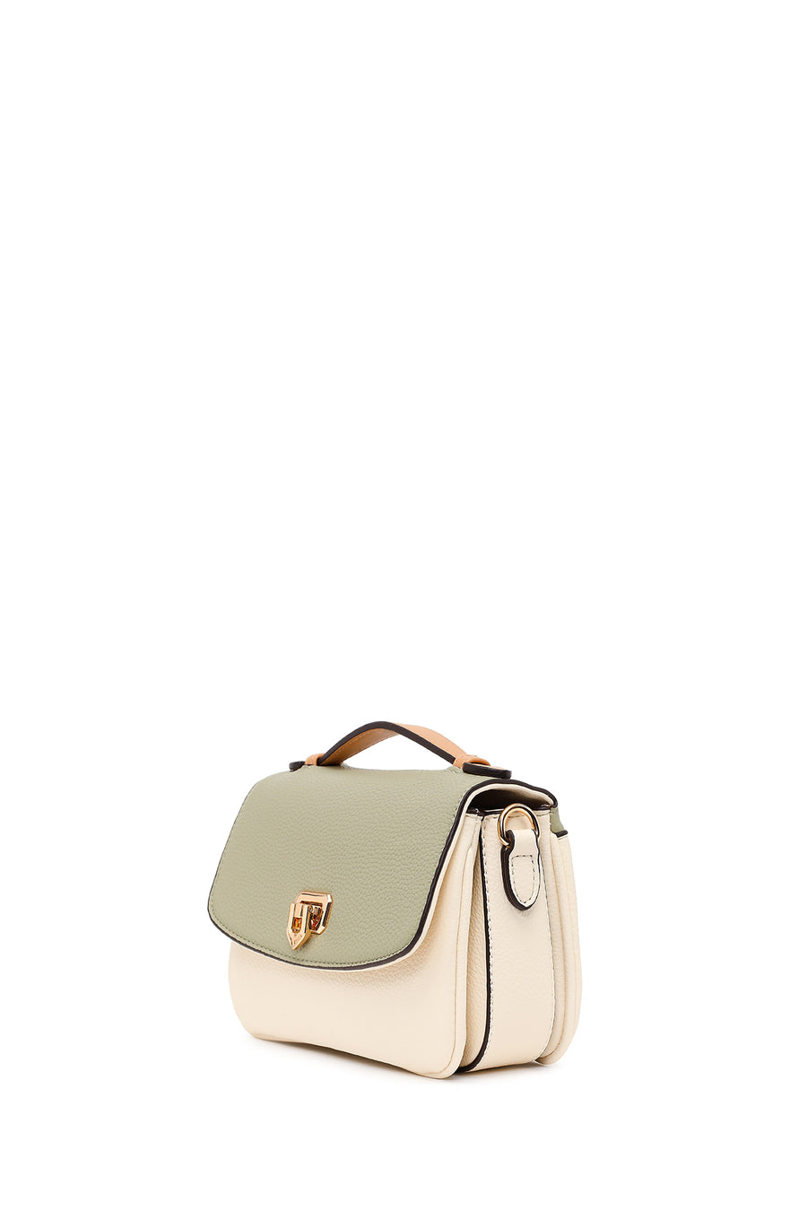 Woman Green Long-Strap Crossbody Bag