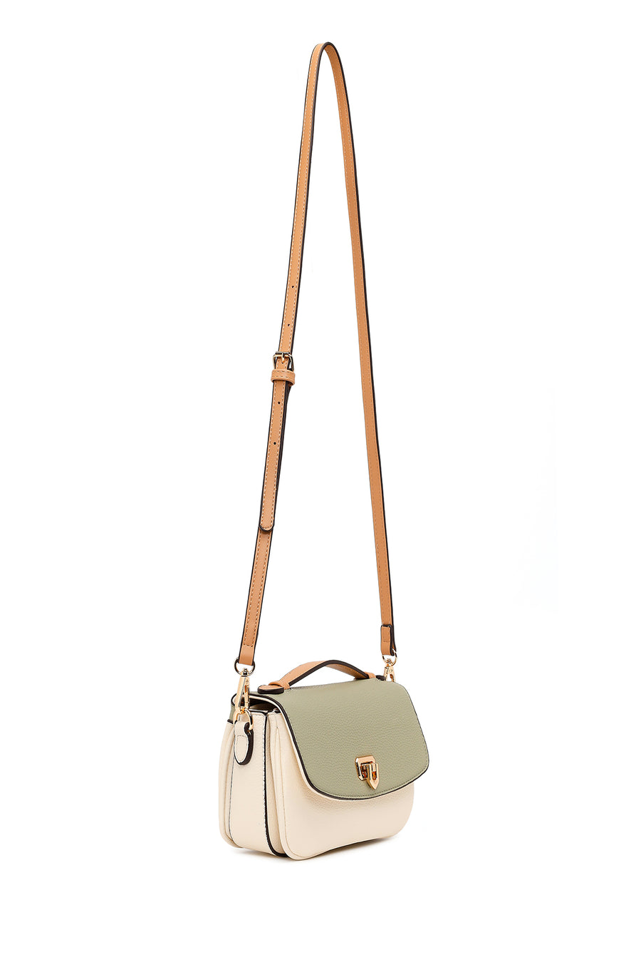 Woman Green Long-Strap Crossbody Bag