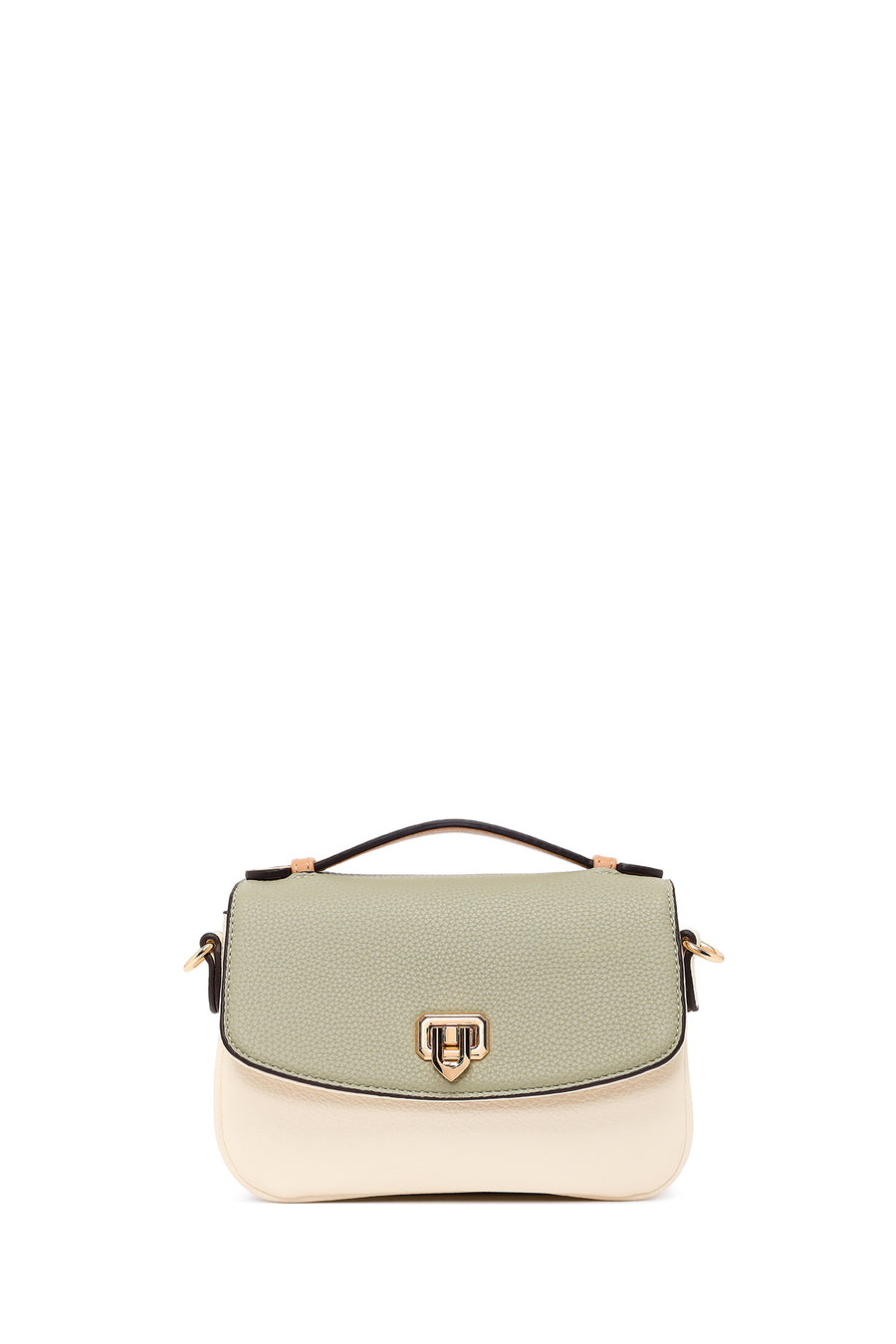 Woman Green Long-Strap Crossbody Bag