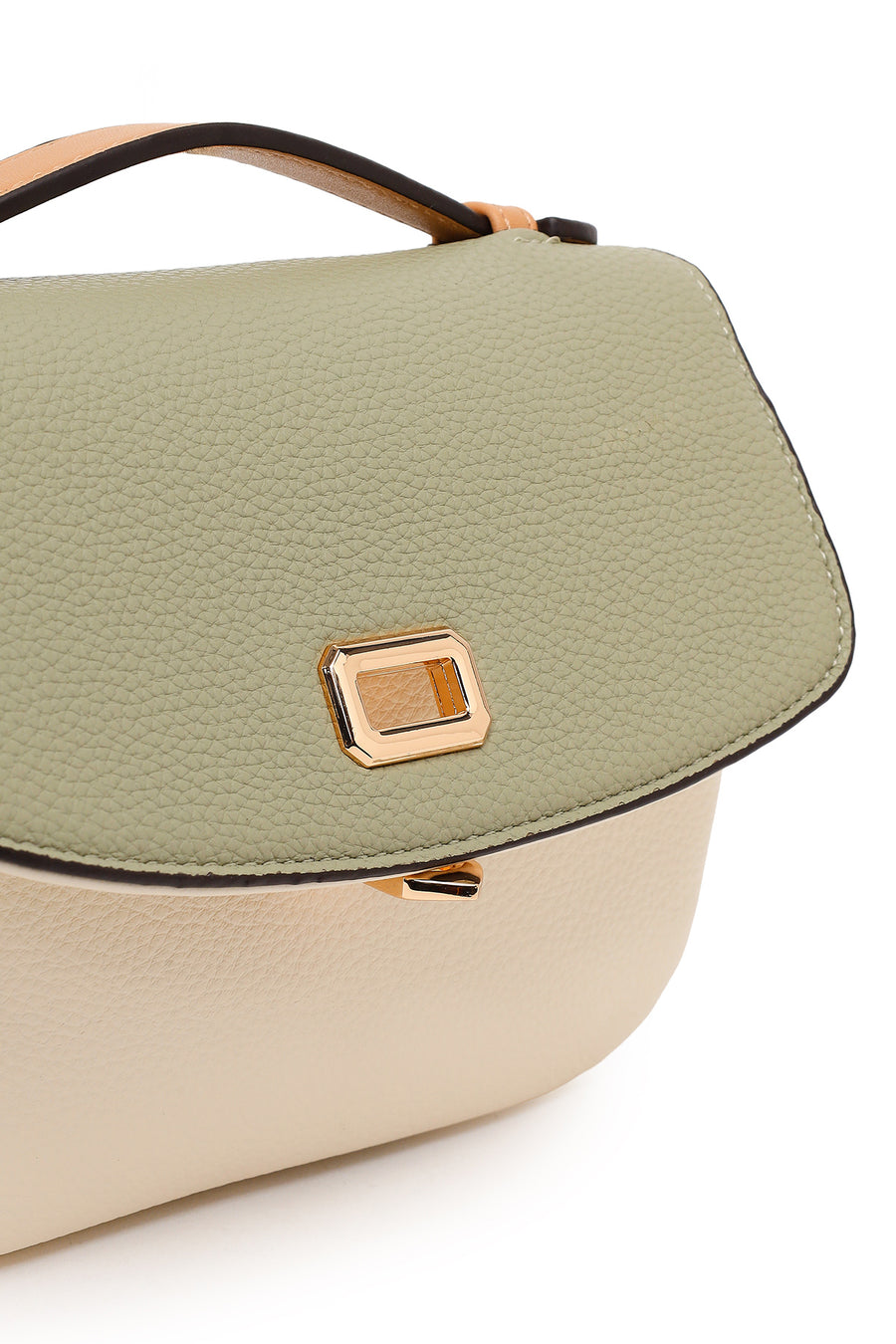 Woman Green Long-Strap Crossbody Bag