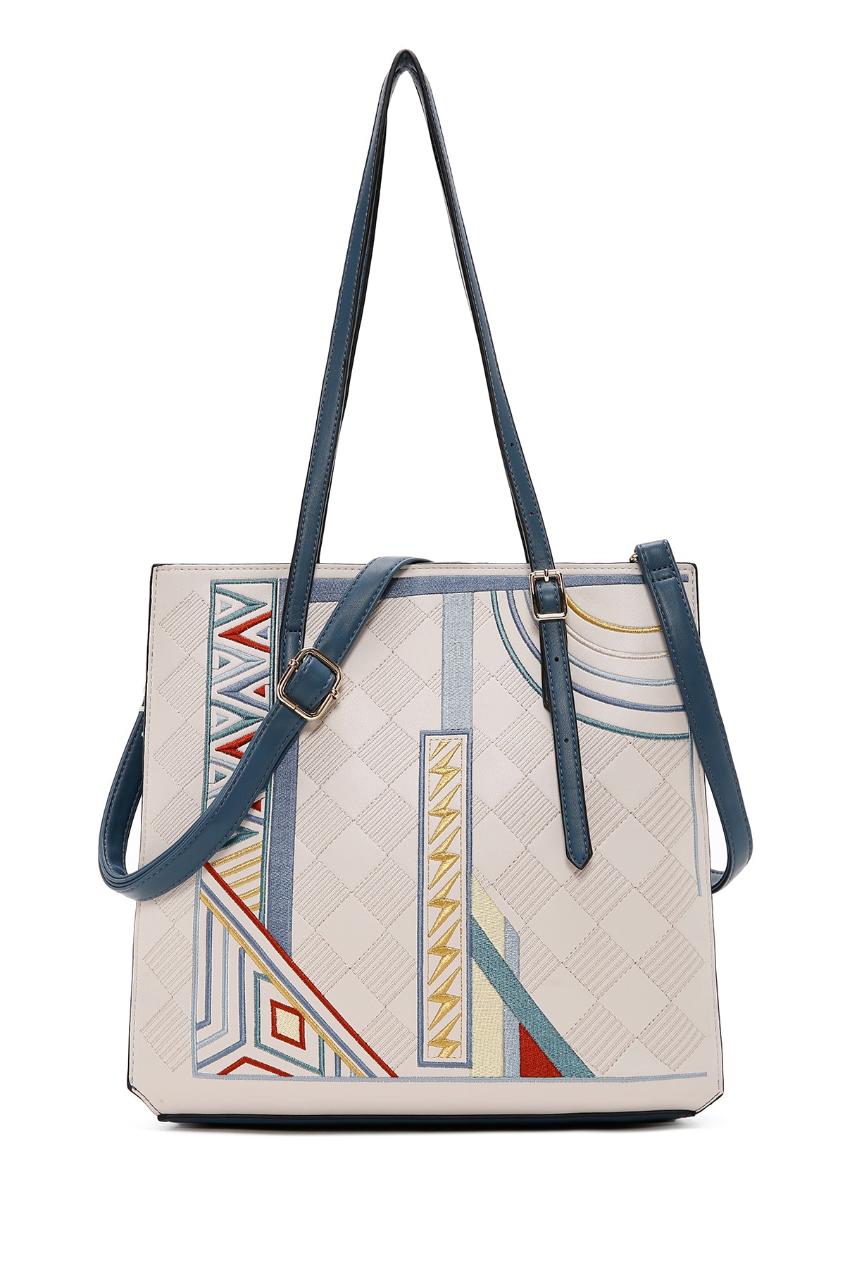 Kadın Çok Renkli Uzun Askılı Baskılı Omuz Çantası 26PBD260426 | Derimod