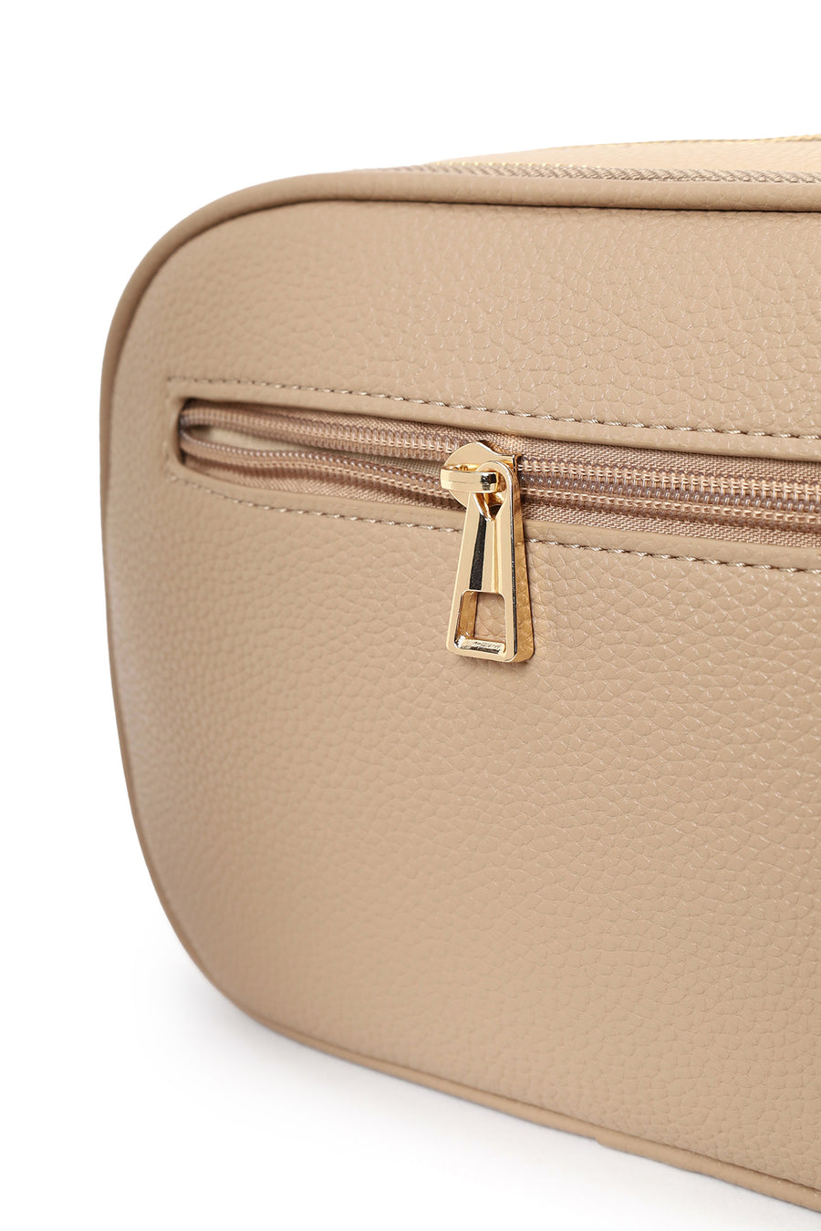Woman Beige Patterned Crossbody Bag