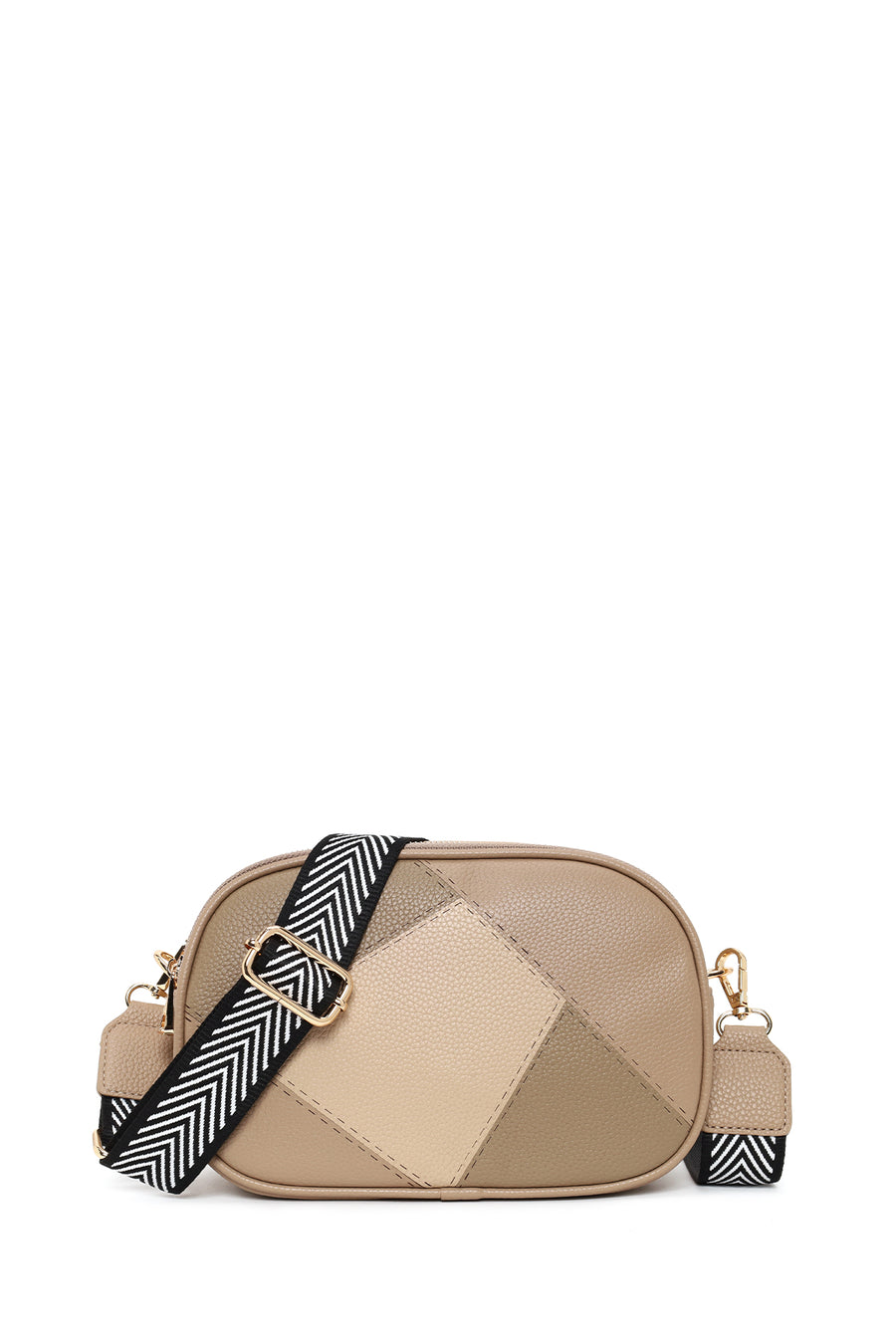 Woman Beige Patterned Crossbody Bag 26PBD2609FT | Derimod