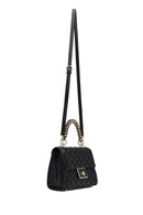 Women's Black Long Strap Quilted Handbag | Derimod
