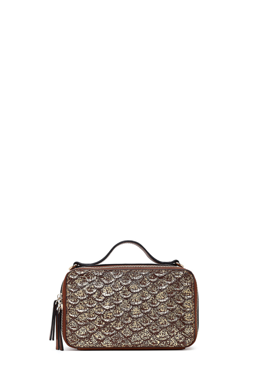 Women's Tan Long Strap Printed Shoulder Bag