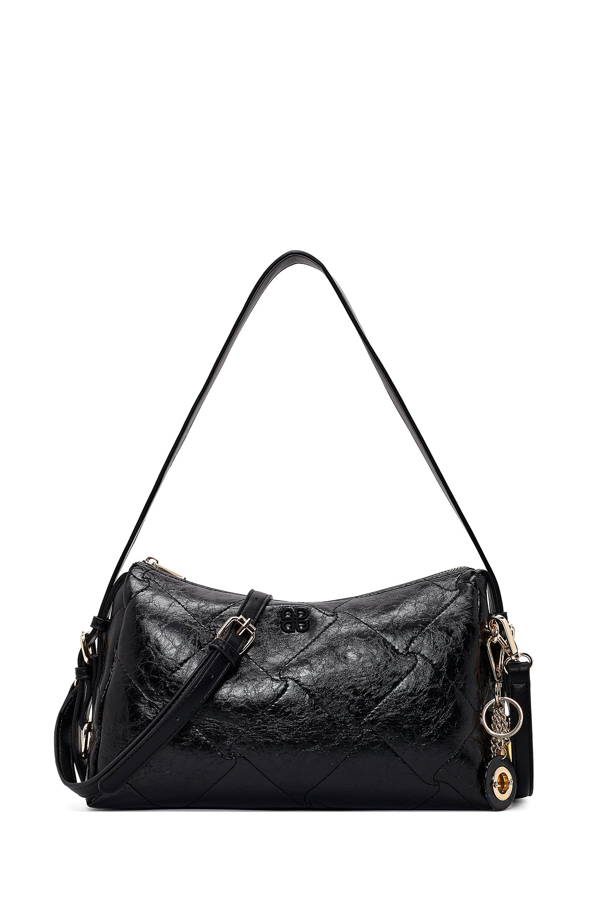 Kadın Siyah Uzun Askılı Charmlı Omuz Çantası 26PBD262718 | Derimod