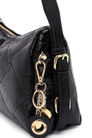 Kadın Siyah Uzun Askılı Charmlı Omuz Çantası | Derimod