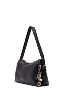 Kadın Siyah Uzun Askılı Charmlı Omuz Çantası | Derimod