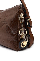 Kadın Kahverengi Uzun Askılı Charmlı Omuz Çantası | Derimod