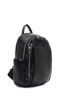 Women's Black Printed Backpack | Derimod