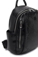 Women's Black Printed Backpack | Derimod