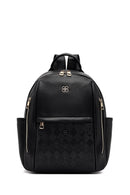 Kadın Siyah Baskılı Sırt Çantası | Derimod