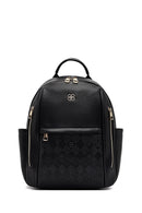 Kadın Siyah Baskılı Sırt Çantası | Derimod