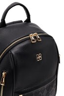 Kadın Siyah Baskılı Sırt Çantası | Derimod