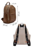 Kadın Vizon Baskılı Sırt Çantası | Derimod