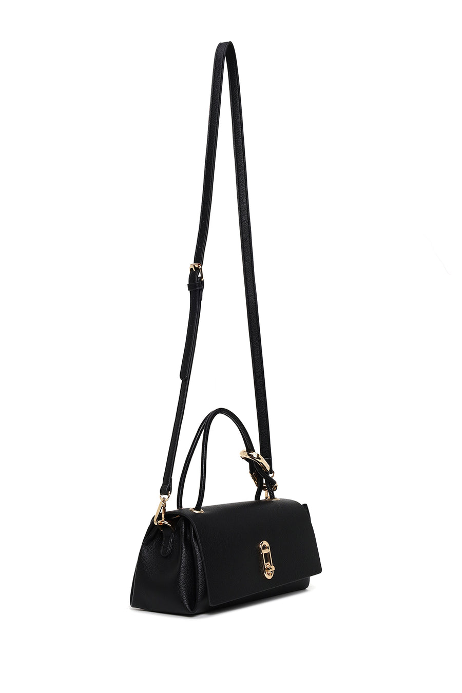 Woman Black Long Strap Shoulder Bag