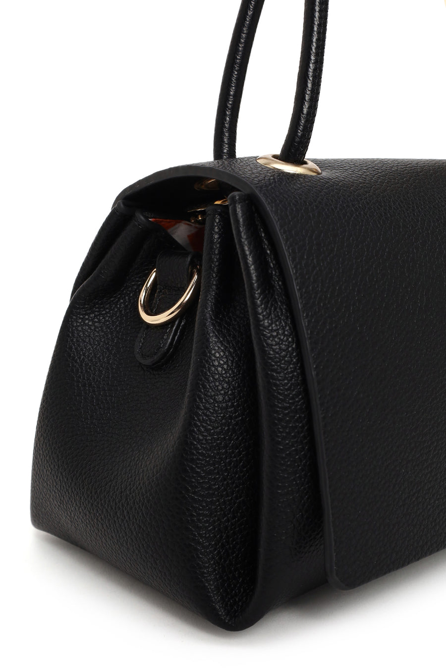Woman Black Long Strap Shoulder Bag