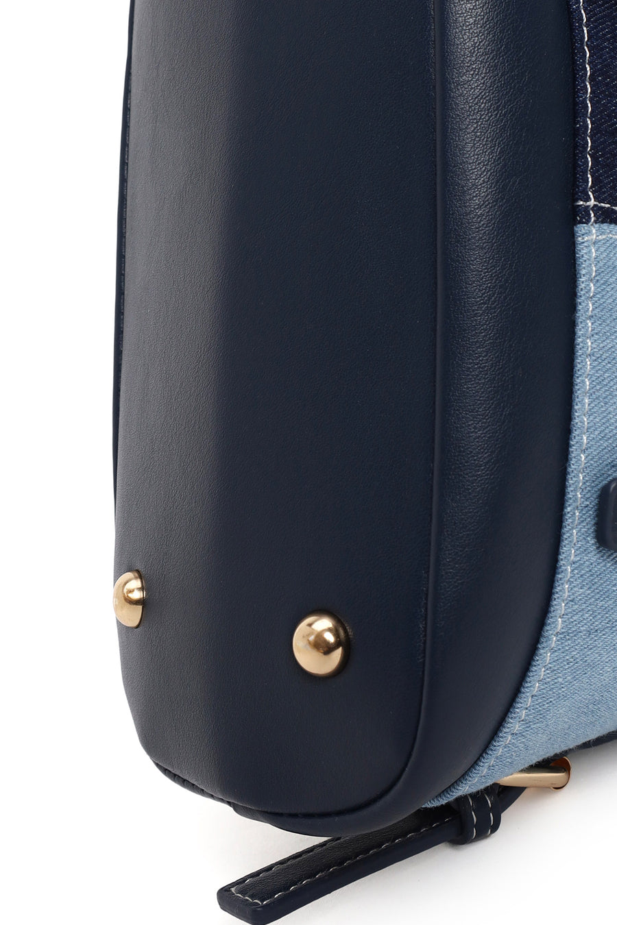 Woman Blue Long-Strap Denim Shoulder Bag
