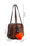 Kadın Kahverengi Aksesuarlı Omuz Çantası | Derimod