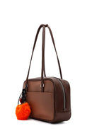 Kadın Kahverengi Aksesuarlı Omuz Çantası | Derimod