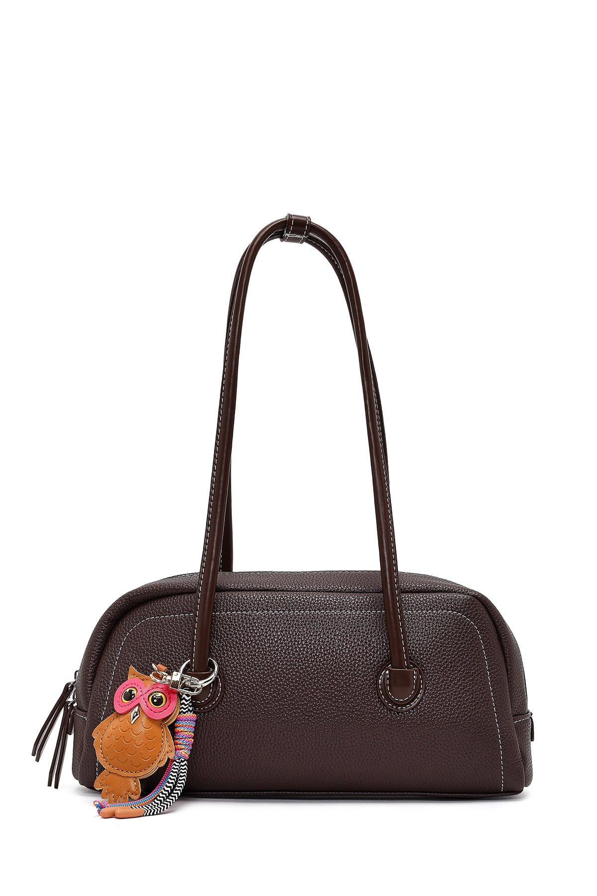 Kadın Kahverengi Aksesuarlı Kol Çantası 26PBD2723FT | Derimod