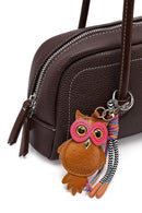 Kadın Kahverengi Aksesuarlı Kol Çantası | Derimod