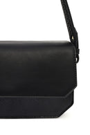 Women's Black Long Strap Patterned Crossbody Bag | Derimod