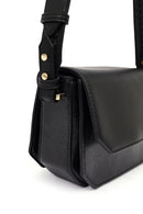 Women's Black Long Strap Patterned Crossbody Bag | Derimod