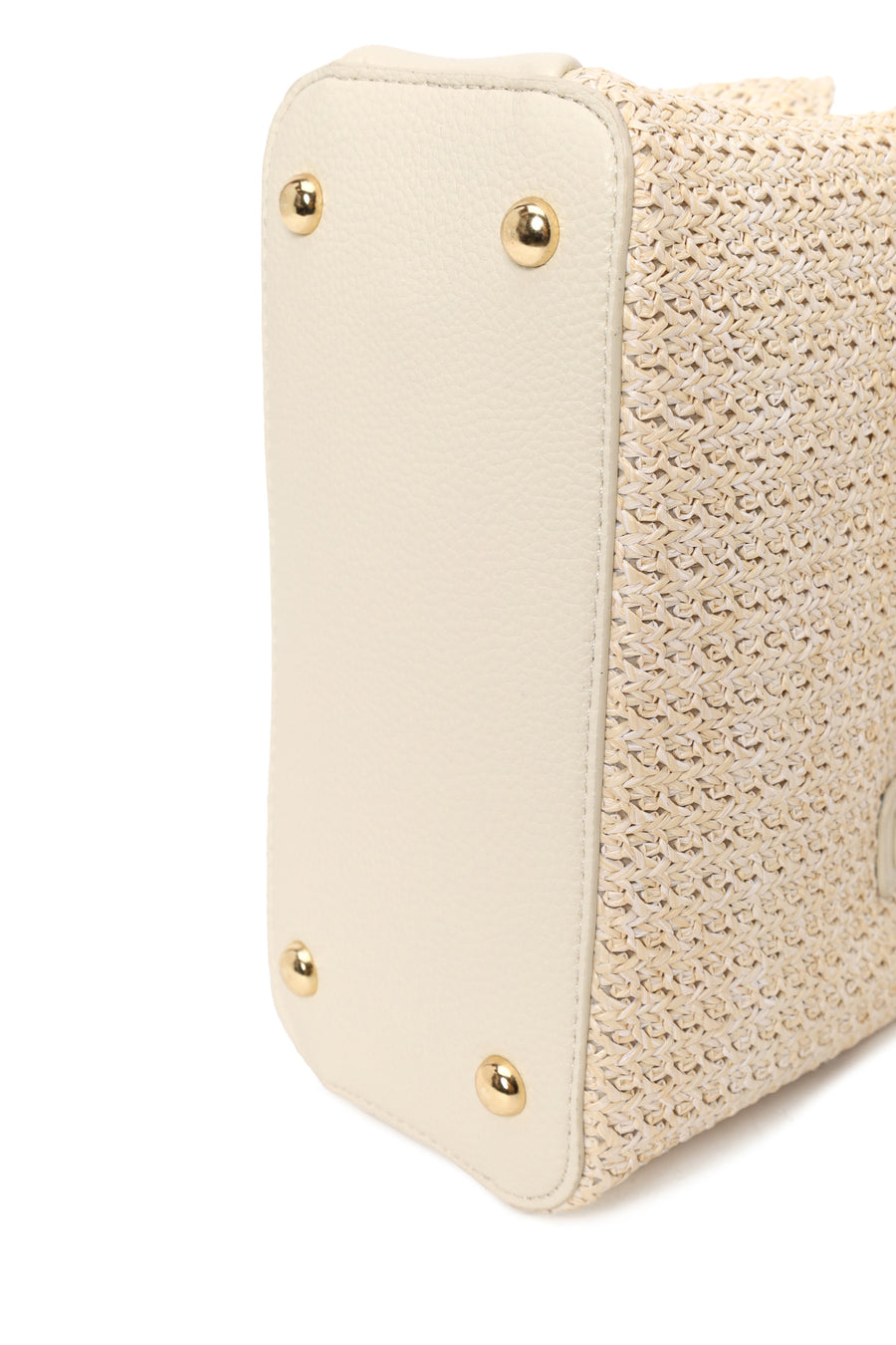 Woman Cream Long-Strap Mini Shoulder Bag
