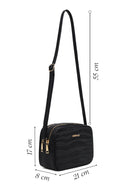 Women's Black Printed Crossbody Bag | Derimod