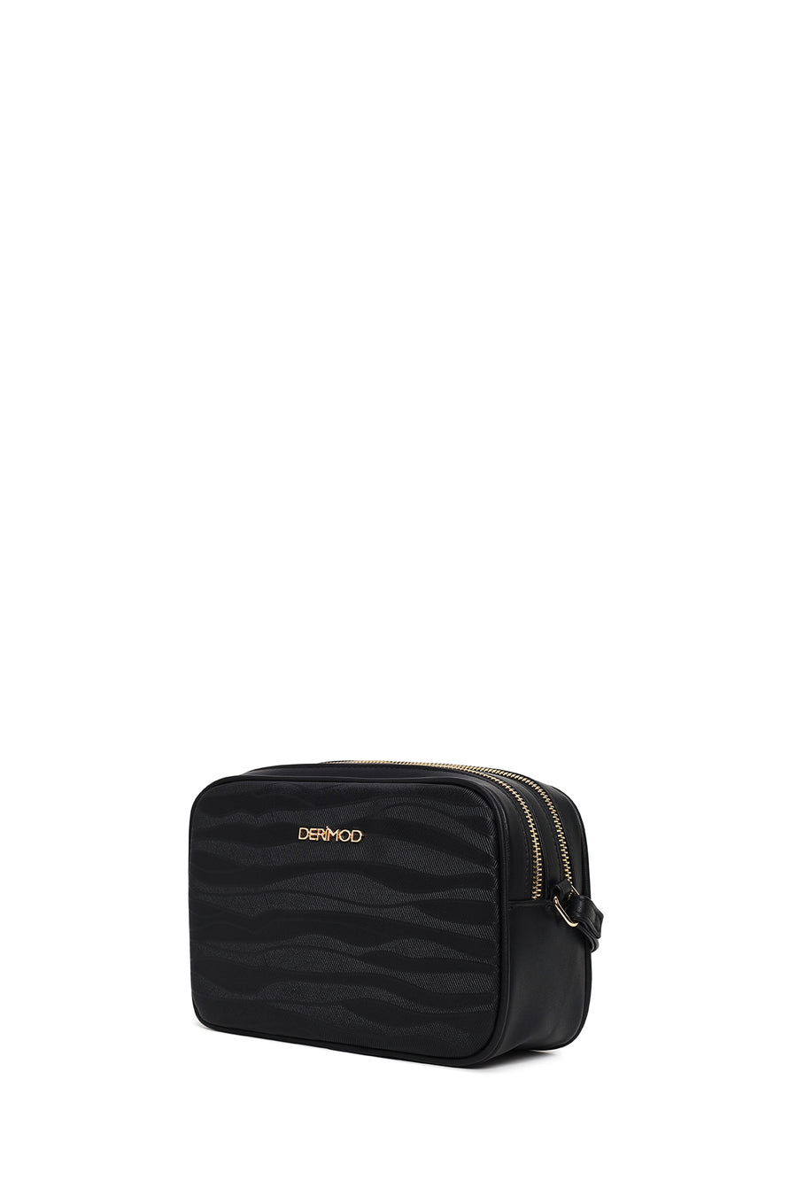 Women's Black Printed Crossbody Bag