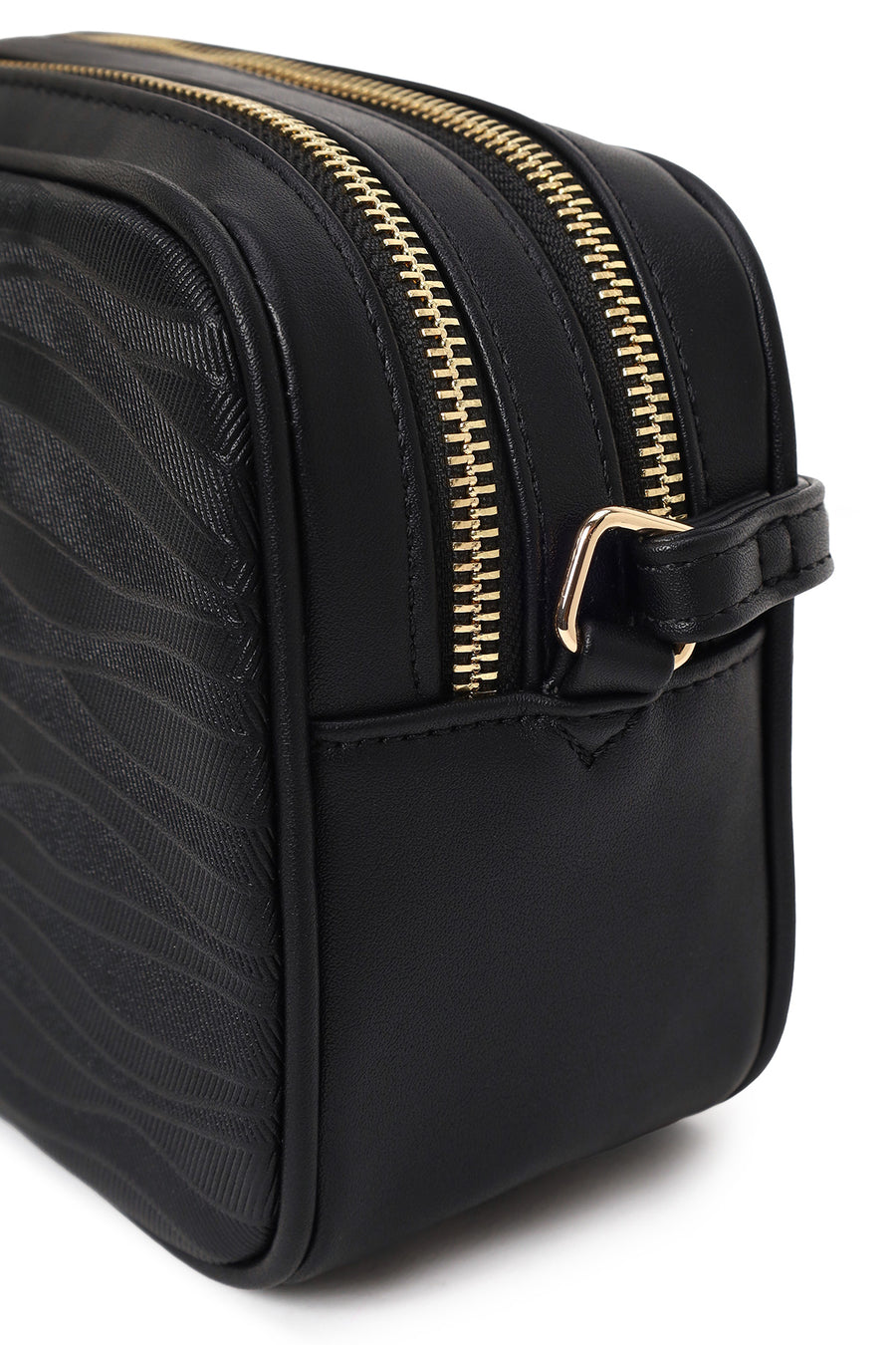 Women's Black Printed Crossbody Bag