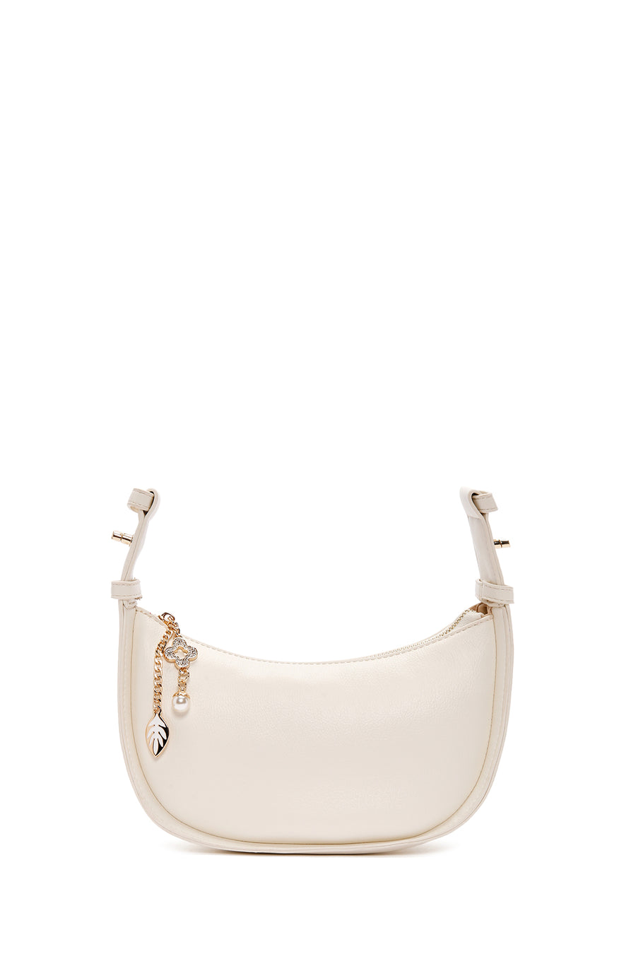 Women's Cream Charm Shoulder Bag