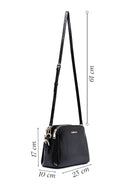 Woman Black Printed Crossbody Bag | Derimod