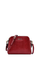 Woman Burgundy Printed Crossbody Bag | Derimod