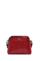 Woman Burgundy Printed Crossbody Bag | Derimod