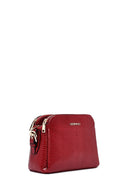 Woman Burgundy Printed Crossbody Bag | Derimod
